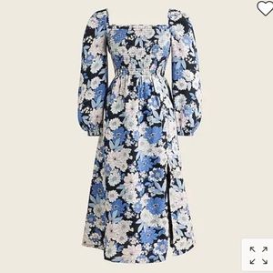 NWOT J. Crew Linen Daydream Dress in Zinnia Floral - size small